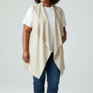 Calvin Klein Beige Sleeveless Blouse